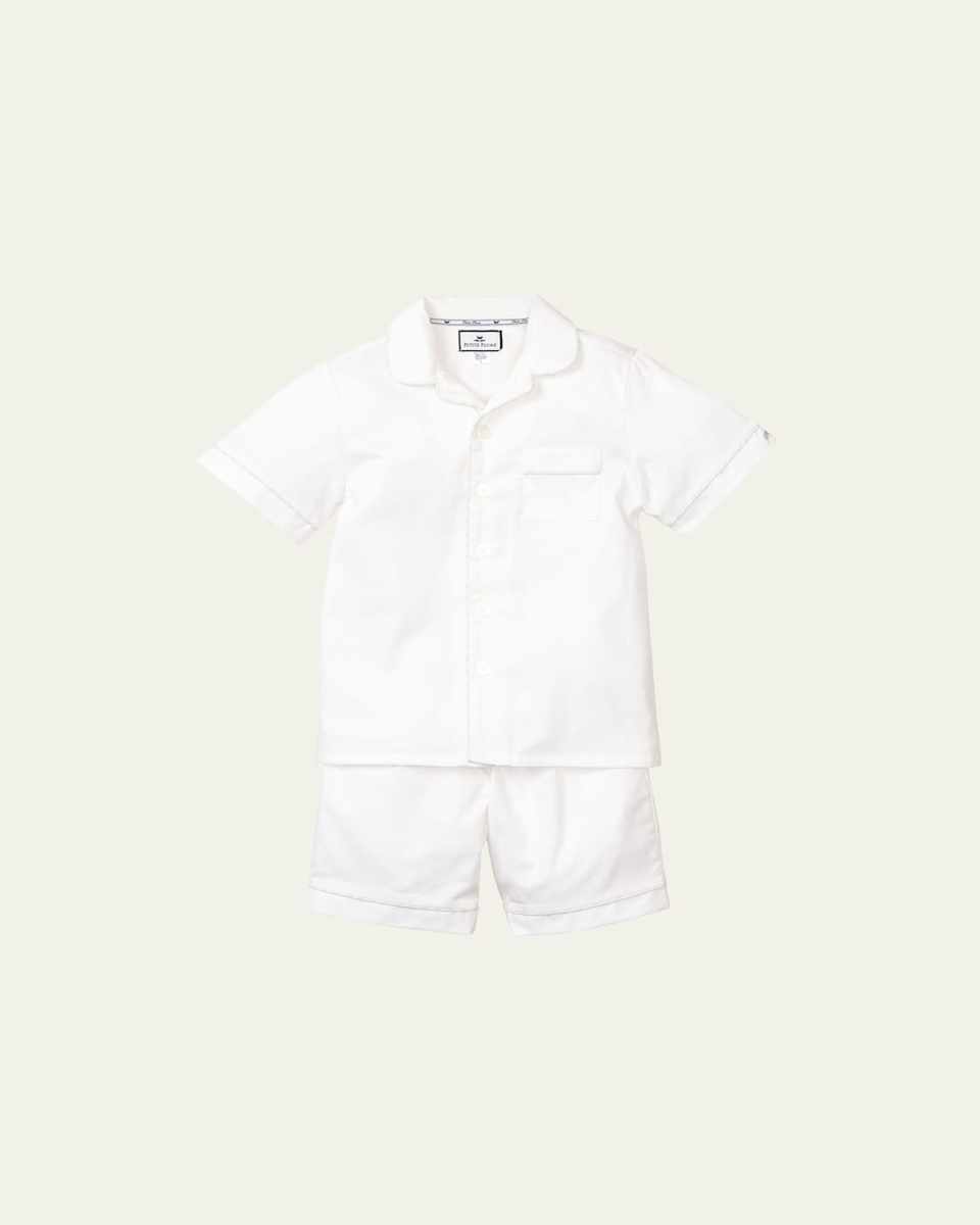 Girl's Classic 2-Piece Solid Pajama Shorts Set, Size 6M-
